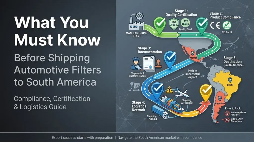 What You Must Know Before Shipping Automotive Filters to South America