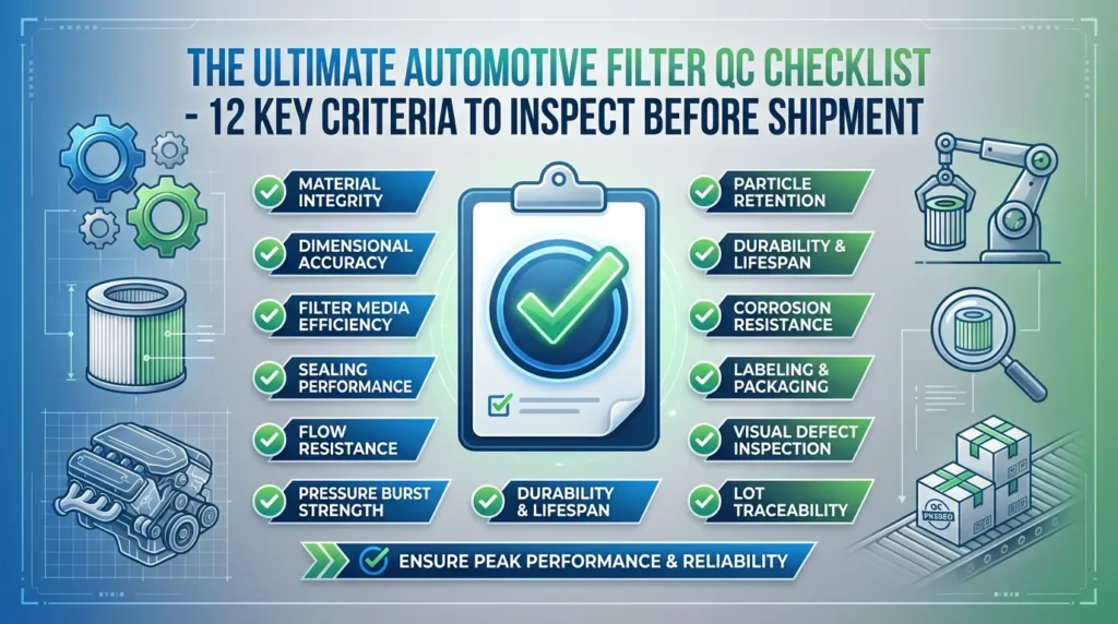 Automotive Filter QC Checklist: 12 Steps Before Shipment