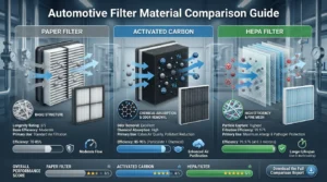 Automotive Filter Material Comparison: Air Filter Paper vs. Activated Carbon vs. HEPA