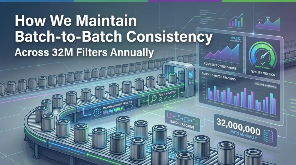 Filter Manufacturing Consistency: How We Control Every Batch