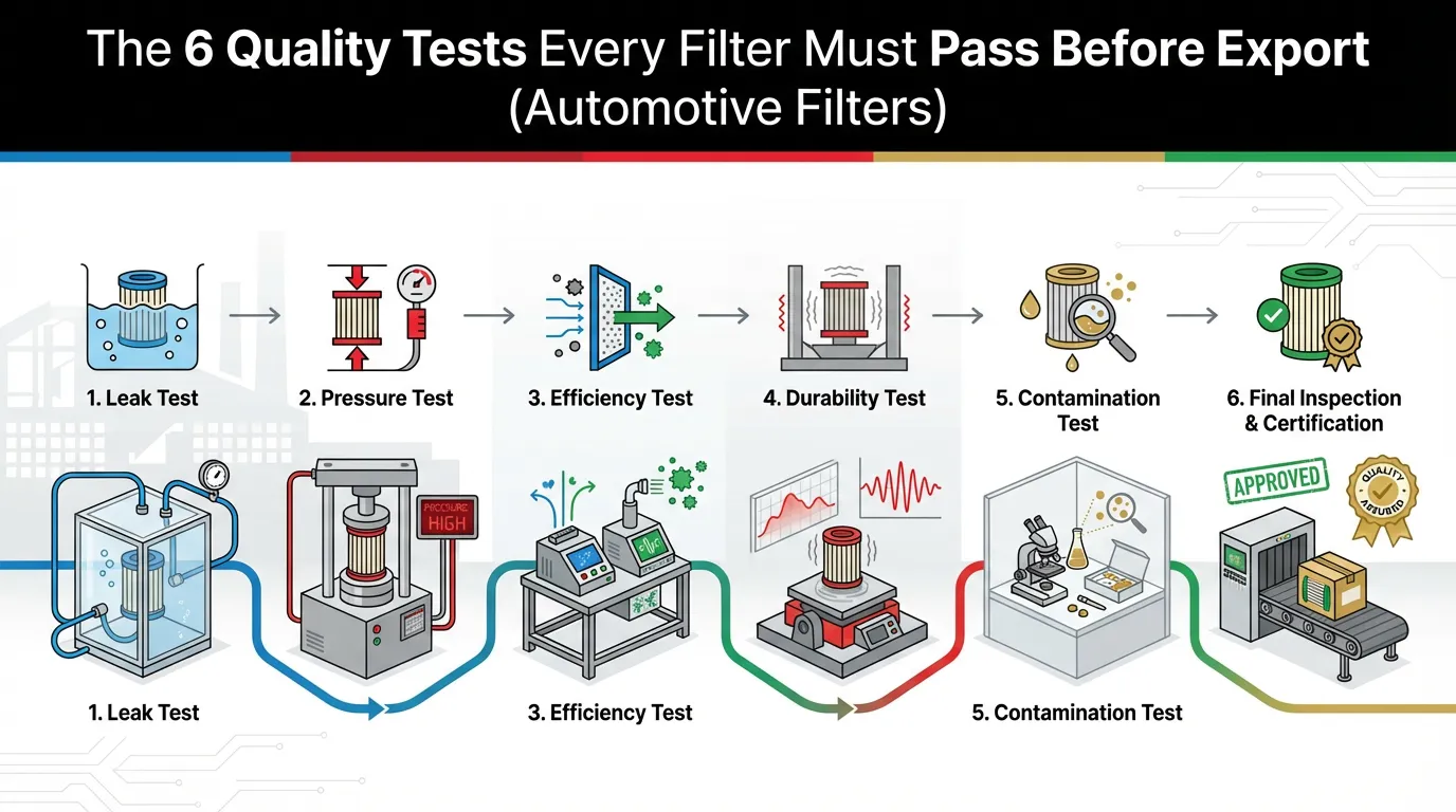 6 Critical Quality Tests Every Auto Filter Must Pass Before Export