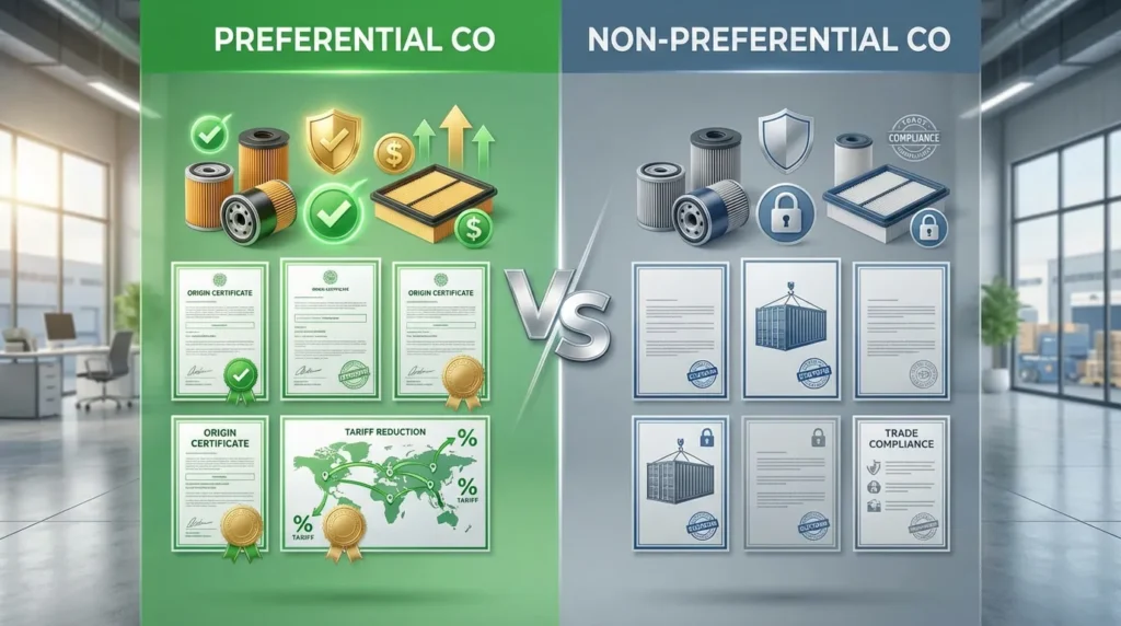 Preferential vs Non-Preferential CO for Filter Imports