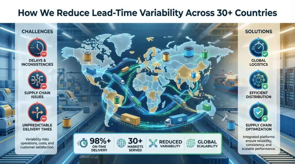 Reduce Lead Time Variability for Automotive Filter Shipments