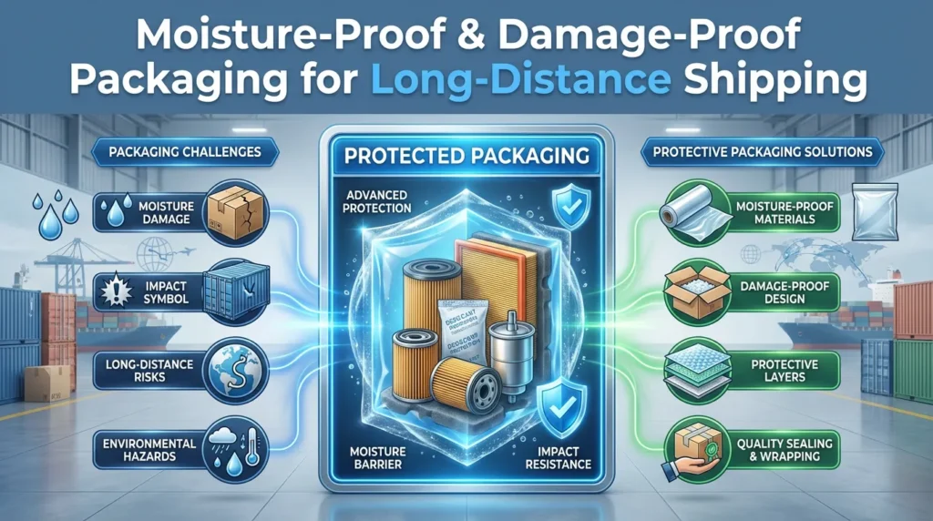 Moisture Proof and Damage Proof Packaging for Filter Shipping