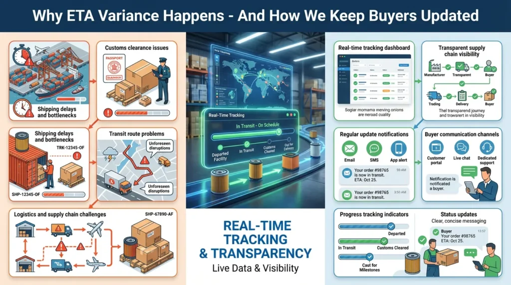 Why ETAs Change in Shipping and How We Inform Buyers