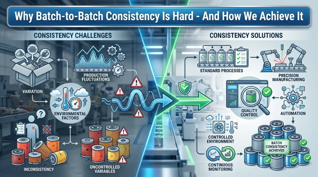 How We Ensure Batch-to-Batch Consistency in Filters