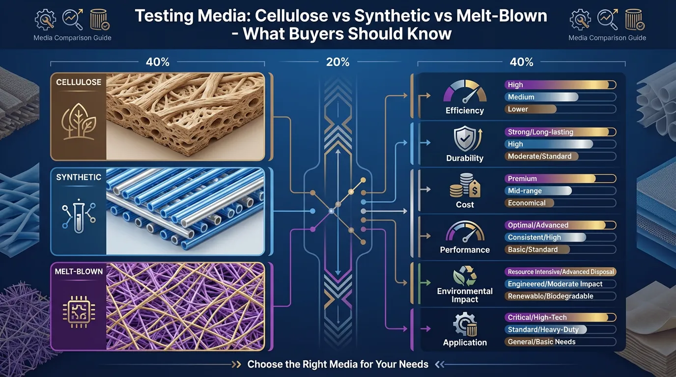 Cellulose vs Synthetic vs Melt-Blown Filter Media Guide
