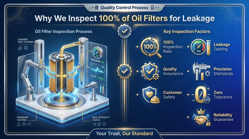 Why We 100% Leak-Test Every Beling Oil Filter
