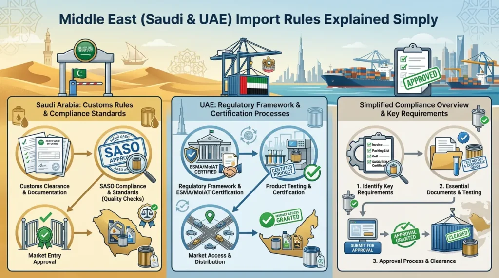 Importing Filters to Saudi & UAE: Simple Rules