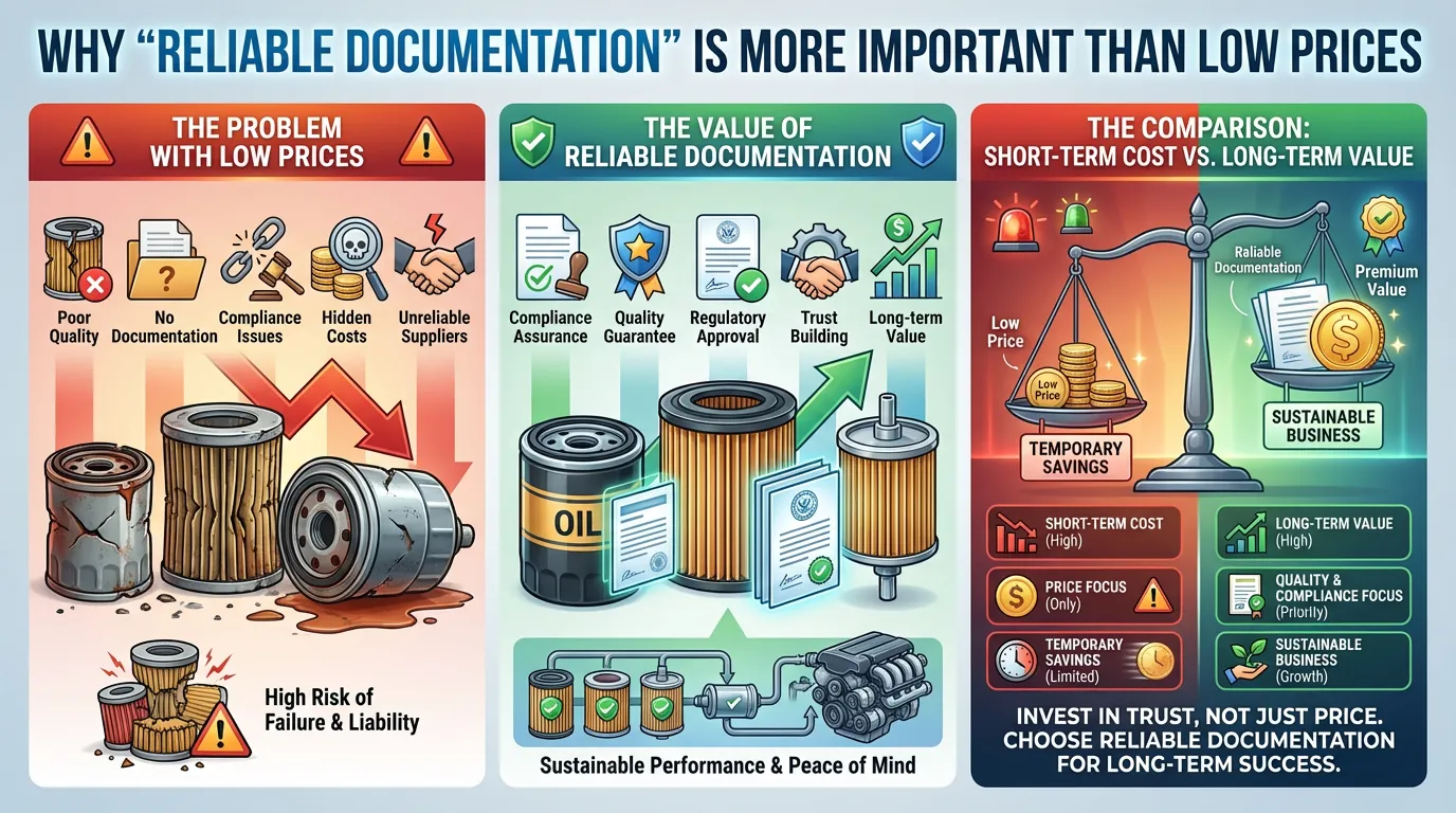 Why Reliable Import Documents Beat Low Filter Prices