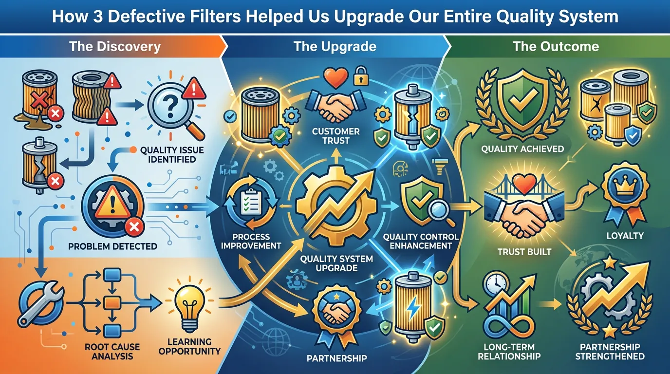 3 Defective Filters Upgraded Our Entire Quality System