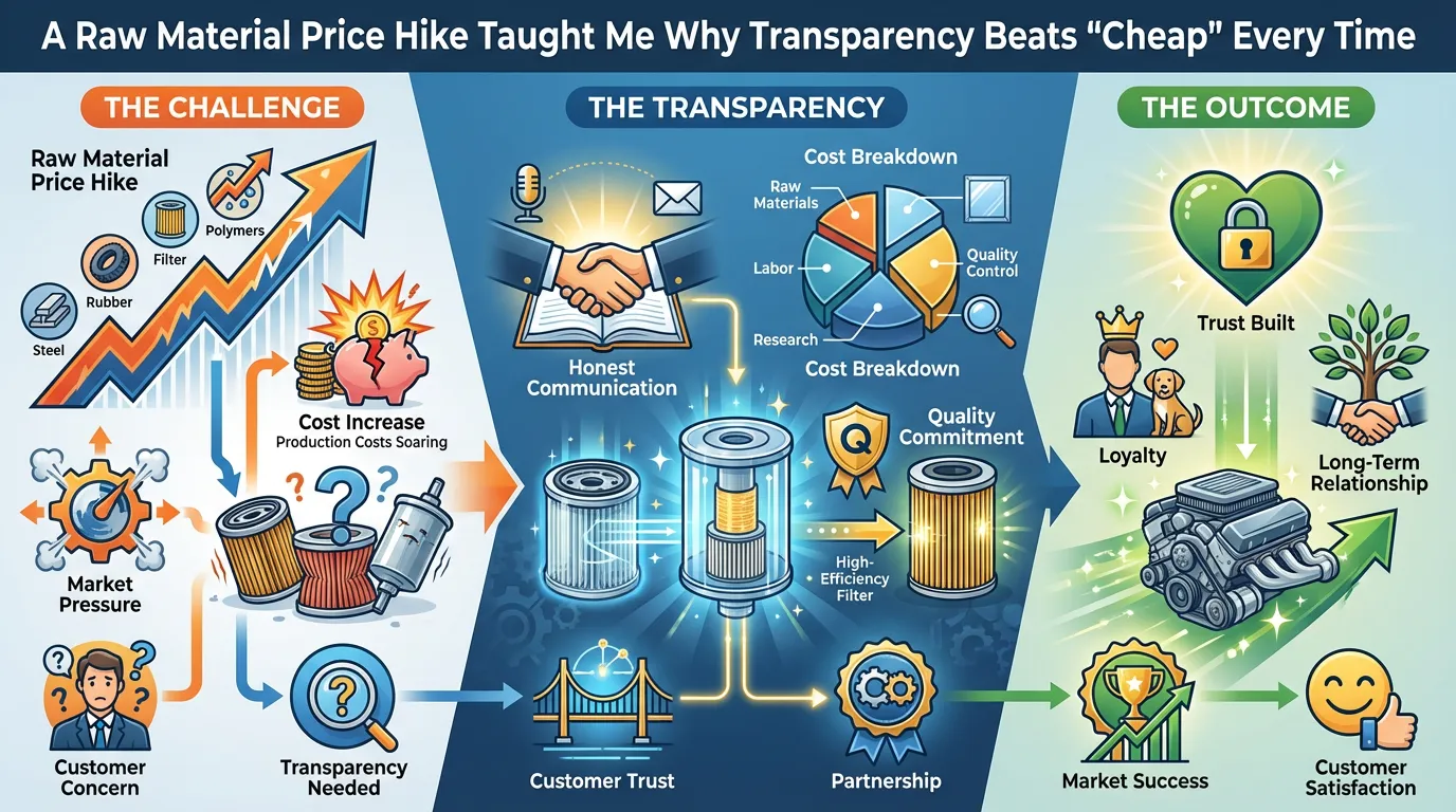 Raw Material Price Hike: Transparency Builds Auto Parts Buyer Trust
