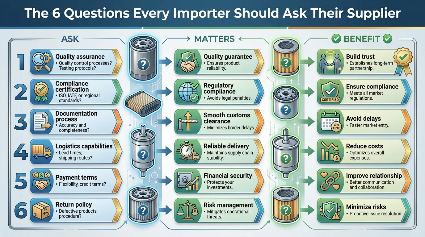 6 Questions Importers Must Ask Filter Suppliers