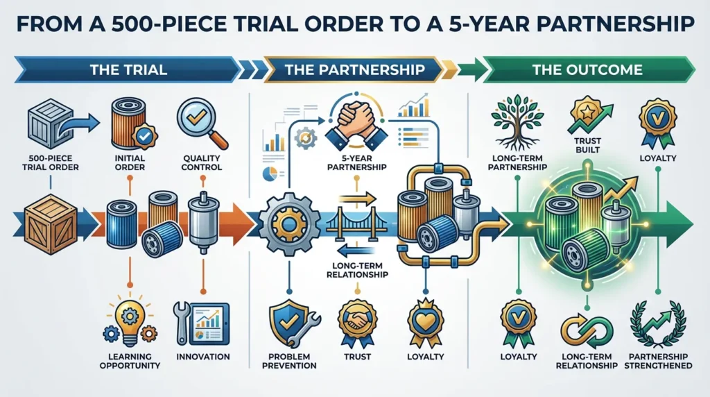 From 500-Piece Trial Orders to 5-Year Partnerships